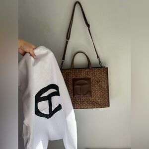 Authentic Large Telfar Jacquard Shopping Bag